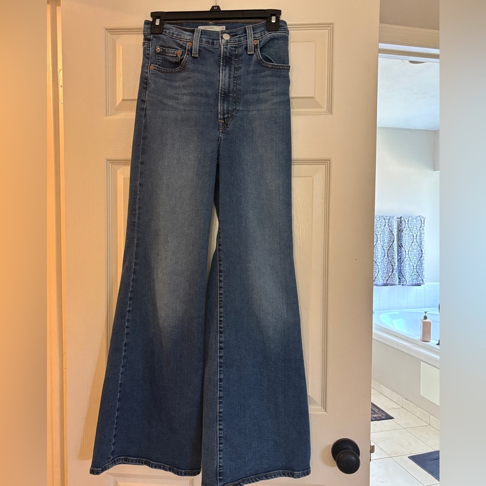 Levi's Dark Blue Ribcage Bell Women’s Jeans